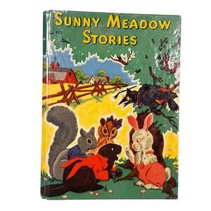 Vtg HC book, Sunny Meadow Stories by David Cory, ill Ethel Bonney Taylor, 1942